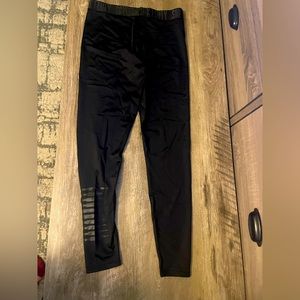 Savage X Fenty Black Nylon and Elastic Leggings